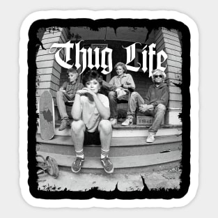 Vintage Thug Life Golden Sticker